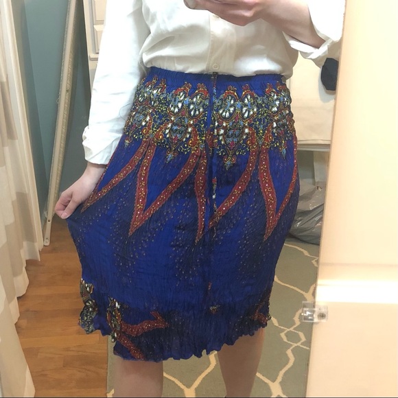 Tropika Jewel-Toned Accordion Skirt - Picture 6 of 15